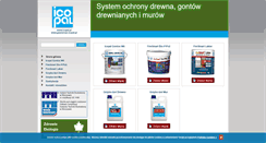 Desktop Screenshot of drewno.icopal.pl